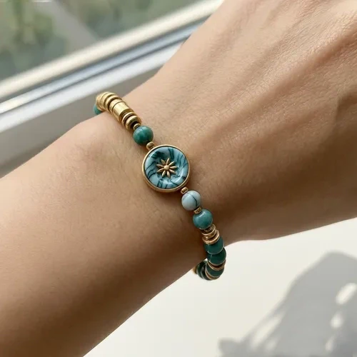 Vintage Turquoise Beaded Bracelet