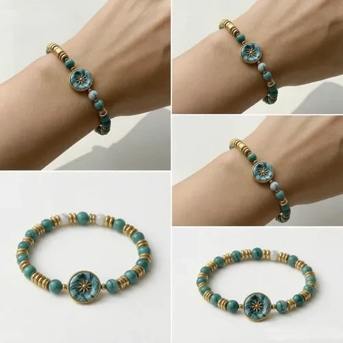 Vintage Turquoise Beaded Bracelet