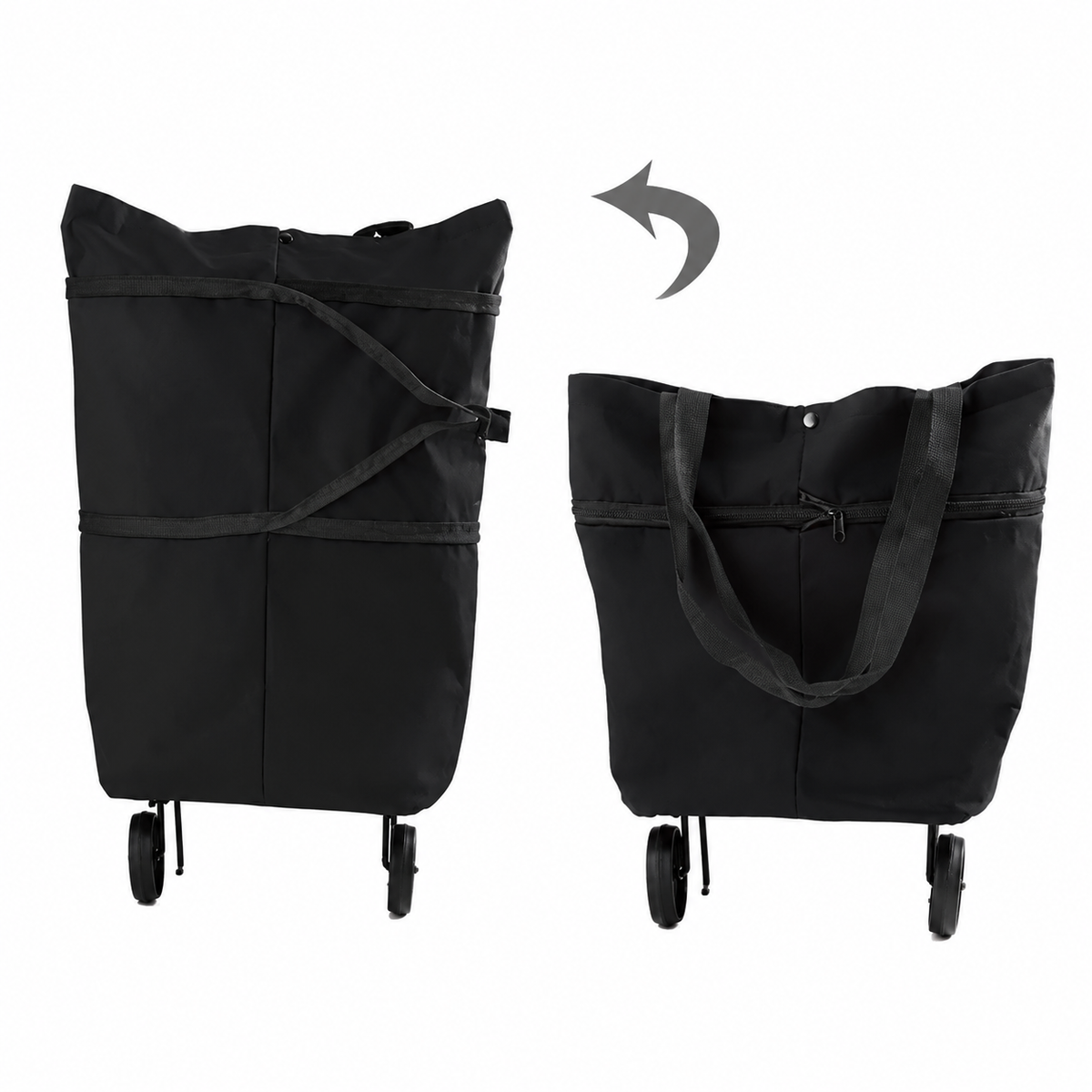 🔥 HOT SALE 50% OFF | LUCKYSONG® Foldable 2-in-1 Shopping Bag – Compact, Expandable & Reusable for Everyday Carry