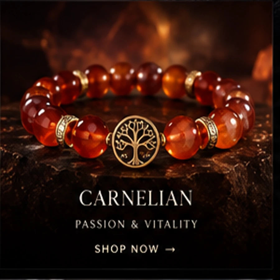 Carnelian Ember Orbit Bracelet