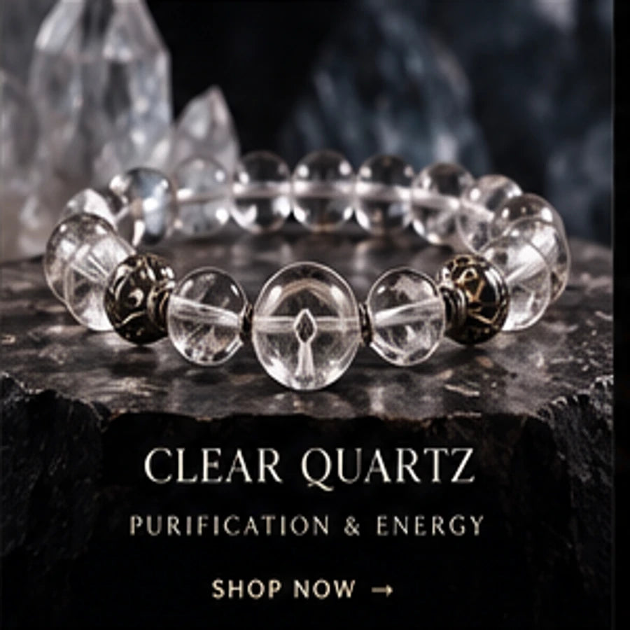 BAOGELAILI® Clear Quartz Meridian Light Bracelet