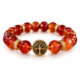 Carnelian Ember Orbit Bracelet