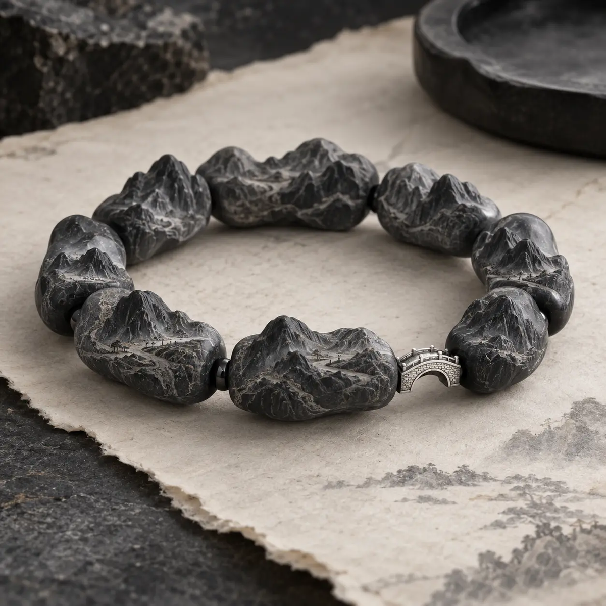 BAOGELAILI® Inkstone Mountains Bracelet